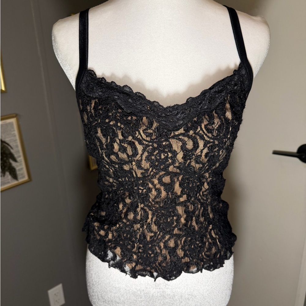 Elegant Black Lace‎ Tank Top